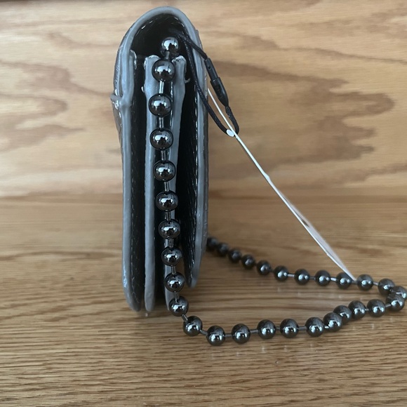 ZARA Silver Textured Crossbody with Bead Chain - Picture 4 of 13